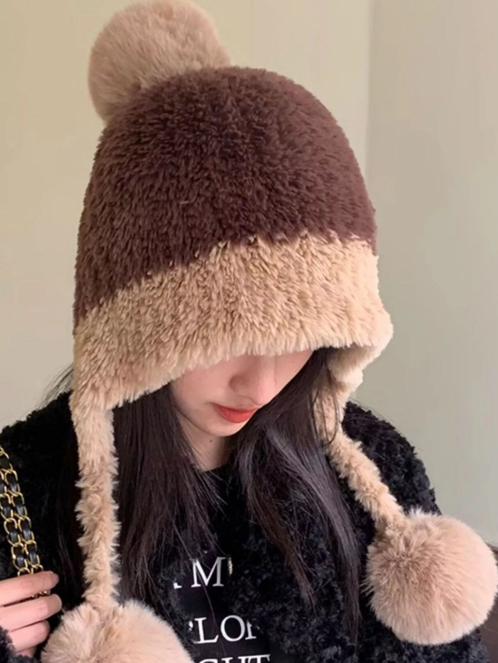 Plush Pom-pom Hat
