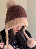 Plush Pom-pom Hat